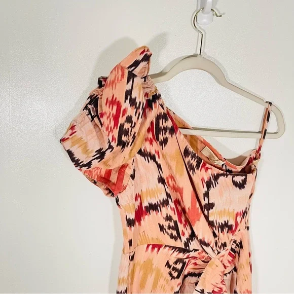 NEW Ulla Johnson Idra Ikat Cotton Midi Dress Sienna - Picture 8 of 9